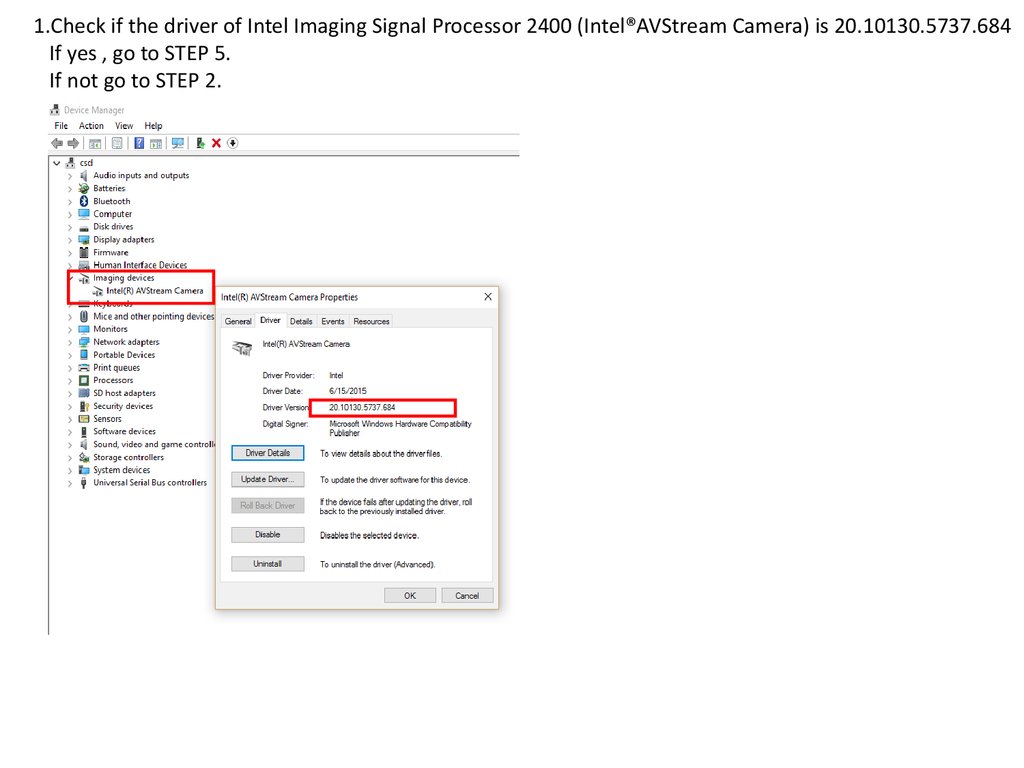 intel avstream camera driver windows 10 32 bit